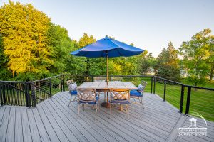 Trex Island Mist, Deckmasters Supply Store, Lakes Area Deck, Cable Railing
